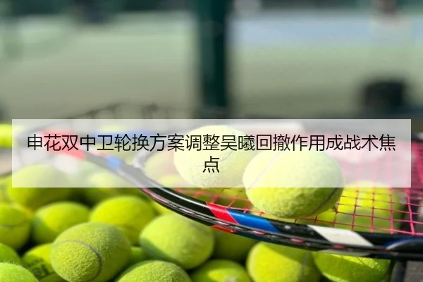 申花双中卫轮换方案调整吴曦回撤作用成战术焦点